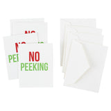 Caspari No Peeking Gift Enclosure Cards - 4 Mini Cards & 4 Envelopes 47CENC