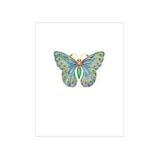 Caspari Butterfly Gift Enclosure Cards - 4 Mini Cards & 4 Envelopes 52AENC