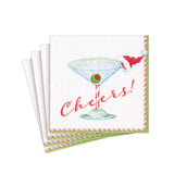 Christmas Cocktail Cheers! Paper Cocktail Napkins - 20 Per Package 6972C
