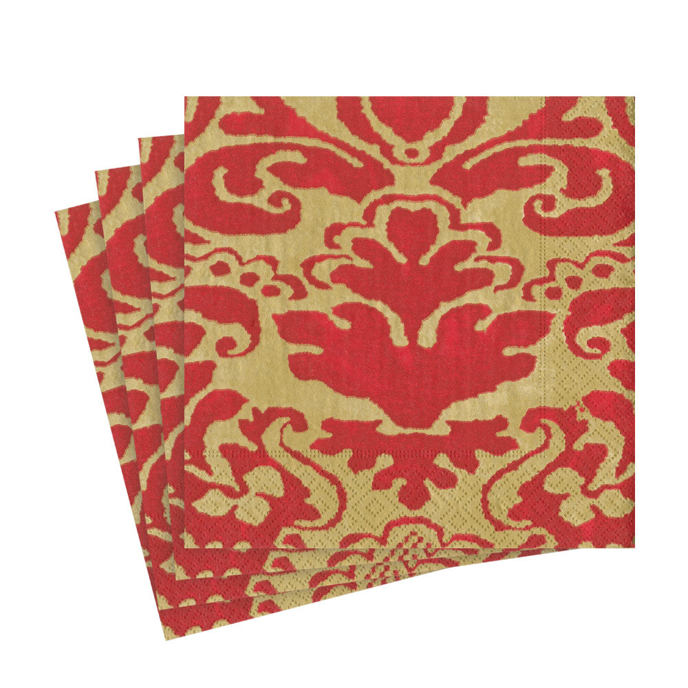 Palazzo Paper Luncheon Napkins in Red - 20 Per Package 7962L