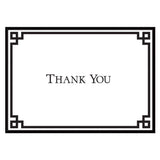 Caspari Rive Gauche Thank You Notes in Black & White - 8  Note Cards & 8 Envelopes 85603.44