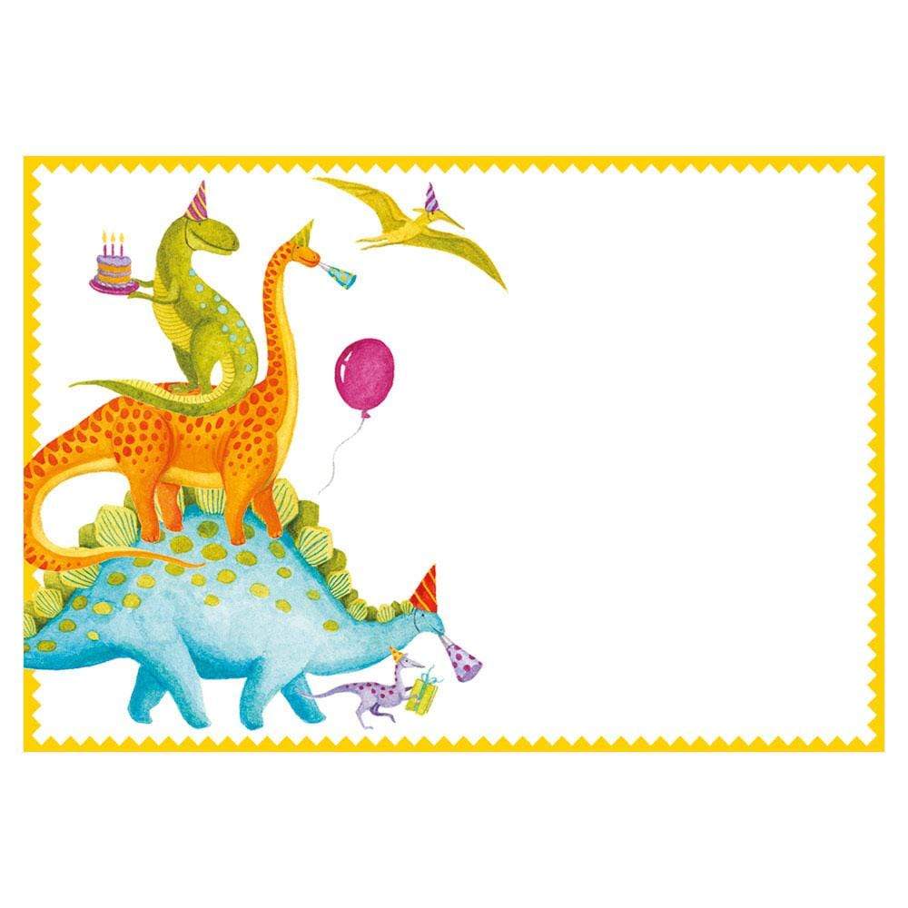 Caspari Partysaurus Invitations - 8 Blank Invitations & 8 Envelopes – Caspari Europe caspari-partysaurus-invitations-8-blank-invitations-8-envelopes-caspari-europe