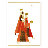 Three Kings Embossed Boxed Christmas Cards - 10 Cards & 10 Envelopes