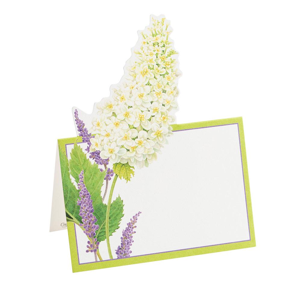 Caspari Fleurs De Mariage Die-Cut Place Cards in White - 8 Per Package 87902P
