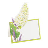 Caspari Fleurs De Mariage Die-Cut Place Cards in White - 8 Per Package 87902P