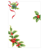 Caspari Christmas Trimmings Invitations - 8 Blank Invitations & 8 Envelopes 87913E42