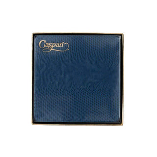 Caspari Square Lizard Coasters in Navy - 8 Per Box 880897CC