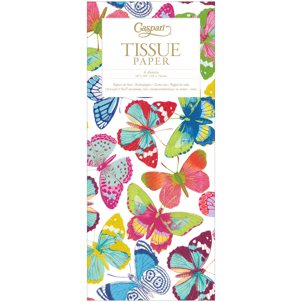 Butterflies Tissue Paper - 4 Sheets Included