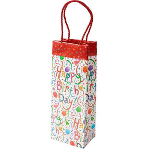 Caspari Painted Dots Wine & Bottle Gift Bag