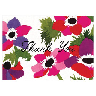 Caspari Poiret Floral Thank You Notes - 8 Note Cards & 8 Envelopes 88619.44