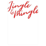 Caspari Jingle and Mingle Invitations in Foil - 8 Blank Invitations & 8 Envelopes 88926E42