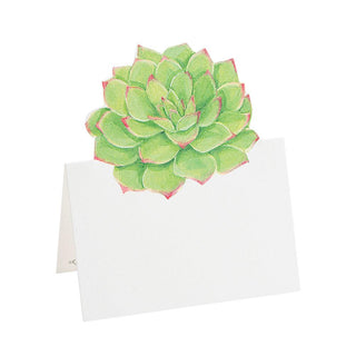 Caspari Succulents Die-Cut Place Cards - 8 Per Package 89904P