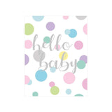 Caspari Hello Baby Gift Enclosure Cards - 4 Mini Cards & 4 Envelopes 90290ENC