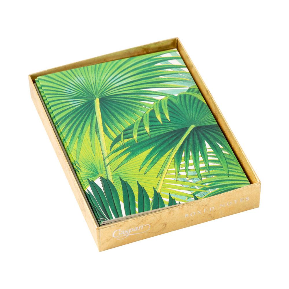 Caspari Palm Fronds Boxed Note Cards - 8 Note Cards & 8 Envelopes 90600.46