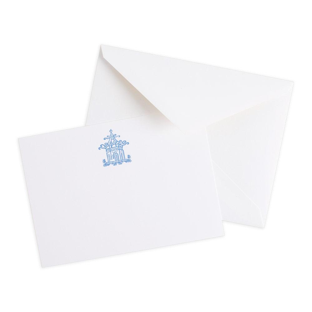 Caspari Pagoda Toile Blank Correspondence Cards - 20 Cards & 20 Envelopes 90630CCU