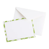Caspari Modern Moiré Blank Correspondence Cards in Green - 20 Cards & 20 Envelopes 90676CCU