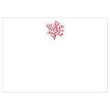 Caspari Coral Blank Correspondence Cards - 20 Cards & 20 Envelopes 90687CCU