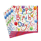 Caspari Happy Birthday Paper Luncheon Napkins - 20 Per Package 9100L