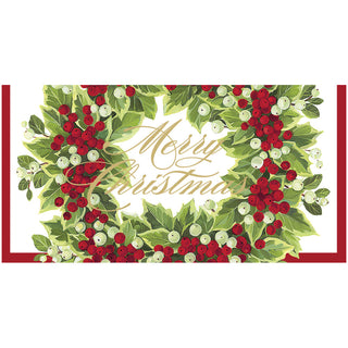 Holly and Berry Wreath Foil Money Holder Greeting Card & Envelope 92706.25