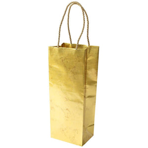 Pebble Wine & Bottle Gift Bag in Gold - 1 Each