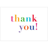 Colorful Thank You Notes - 8 Note Cards & 8 Envelopes
