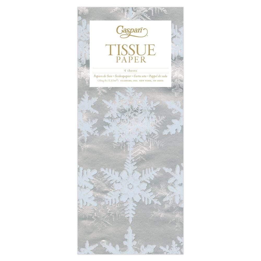 Caspari Snowfall Tissue Paper in Silver - 4 Sheets Included 94322TIS