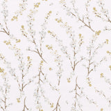 Caspari Berry Branches Gift Wrapping Paper in White & Silver - 30" x 8' Roll 94654RC