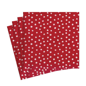 Caspari Simon Says Gift Wrap Roll on Red High-Gloss Paper - 30 x