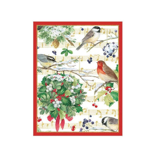 Caspari Winter Song Gift Enclosure Cards - 4 Mini Cards & 4 Envelopes 9651ENC