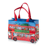 Caspari Double Decker Bus Small Gift Bag - 1 Each 9681B1