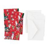 Caspari Hello Dolli Gift Enclosure Cards - 4 Mini Cards & 4 Envelopes 9719ENC