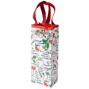 Caspari Holiday Spirits Wine & Bottle Gift Bag - 1 Each – Caspari