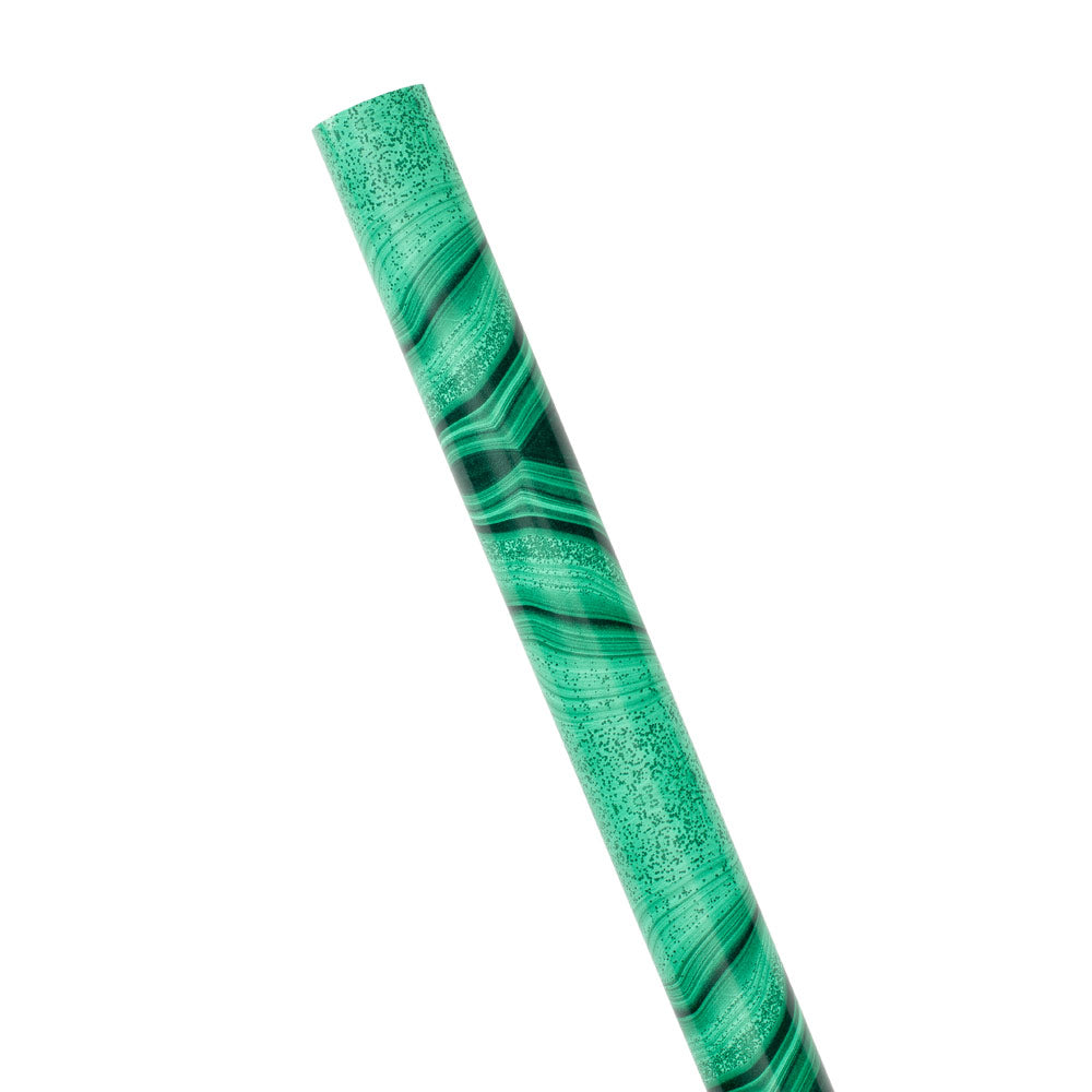 Emerald Green and Gold Luxury Wrap Paper Roll, Elegant Gift