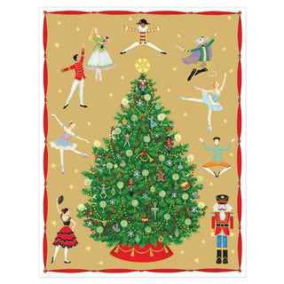 Nutcracker Ballet Christmas Cards in Cello Pack - 5 Cards & 5 Envelopes