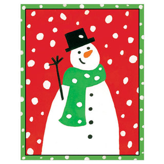 Snowman Mini Christmas Cards in Cello Pack - 5 Cards & 5 Envelopes