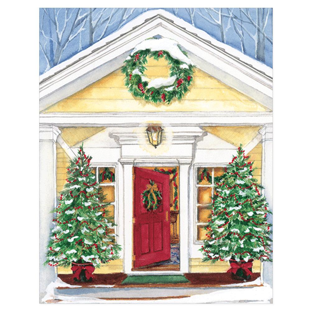 Open Door Mini Christmas Cards in Cello Pack - 5 Cards & 5 Envelopes