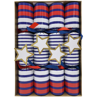 Breton Stripe Celebration Crackers - 8 Per Box