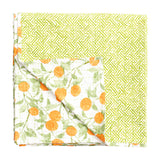 Reversible Kantha Table Cover in Orange Grove