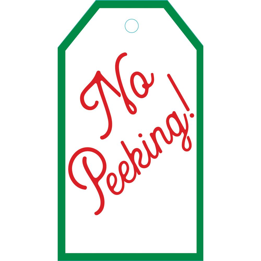 No Peeking Gift Hang Tags - 4 Per Package HT9792
