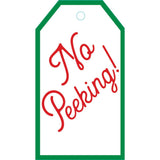 No Peeking Gift Hang Tags - 4 Per Package HT9792