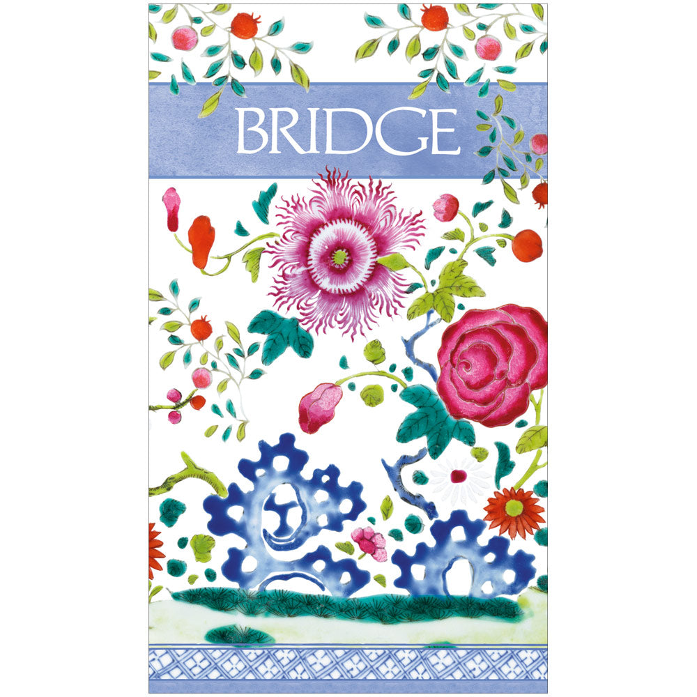 Floral Porcelain Bridge Score Pads - 1 Each