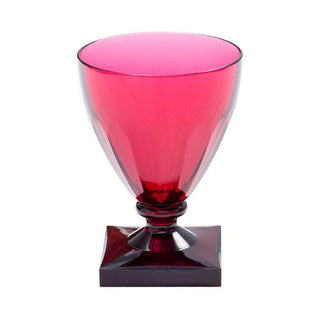 Caspari Acrylic 8.5oz Wine Goblet in Cranberry - 1 Each