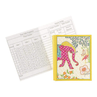 Caspari Le Jardin De Mysore Bridge Tally Sheets - 12 Per Package BT140