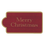Caspari Merry Christmas Hanging Gift Tags - 4 Tags with Gold Cord HT008