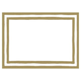 Caspari Border Stripe Self-Adhesive Labels in Gold - 12 Per Package LTAG009