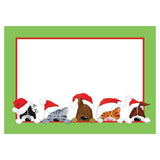 Caspari Christmas Peek A Boo Self-Adhesive Labels - 12 Per Package LTAG056