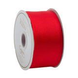 Caspari Solid Red Satin Wired Ribbon - 9 Yard Spool R695