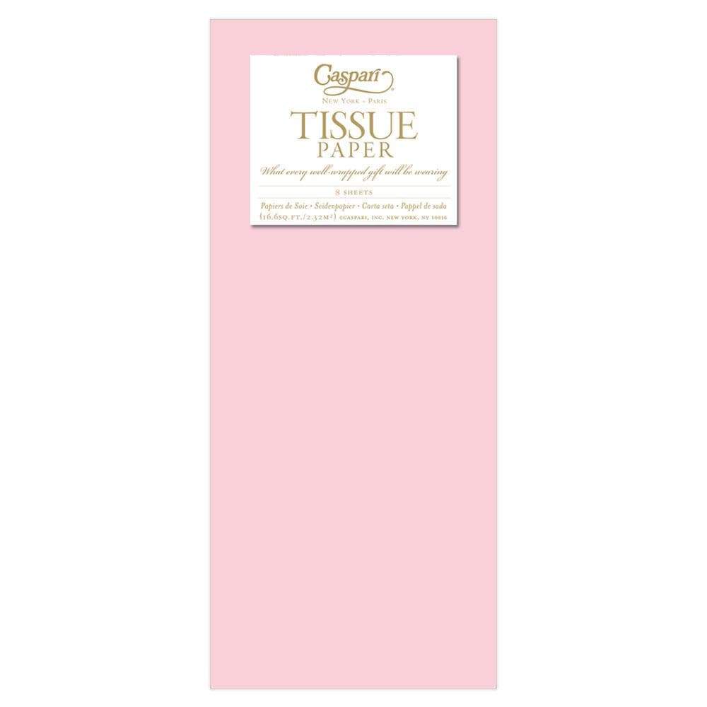 Caspari Solid Tissue Paper in Baby Pink - 8 Sheets Included TIS017