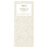 Caspari Little Dash Tissue Paper in White & Gold - 4 Sheets Included TIS042