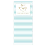 Caspari Mini Stripe Tissue Paper in Robin's Egg - 4 Sheets Included TIS068